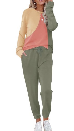 Women two piece sweatsuit - women's, two-piece