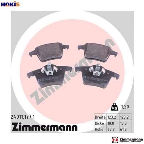 Brake pad set disc - brake,