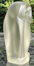 Satin Glass Owl By H M Laupman For Glasfabriek MCM.Superb.Circa 1953 