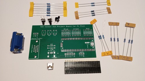 Colour vga output serial - vga, &
