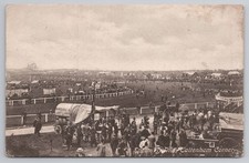 RPPC Epsom Downs Tattenham Corner Derby Day Crowd Social History Postcard