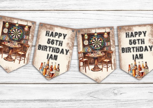 Vintage personalised darts - vintage,