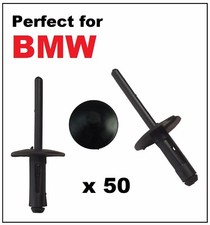 50 x 6mm BMW PLASTIC POP BLIND