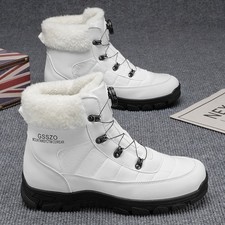 Mens Snow Warm Boots Lined