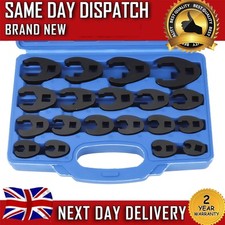 19x Crowfoot Wrench Set Metric