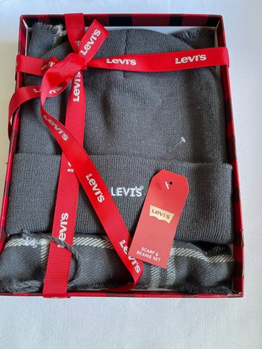 Levi men gray beanie and - levi's, men's