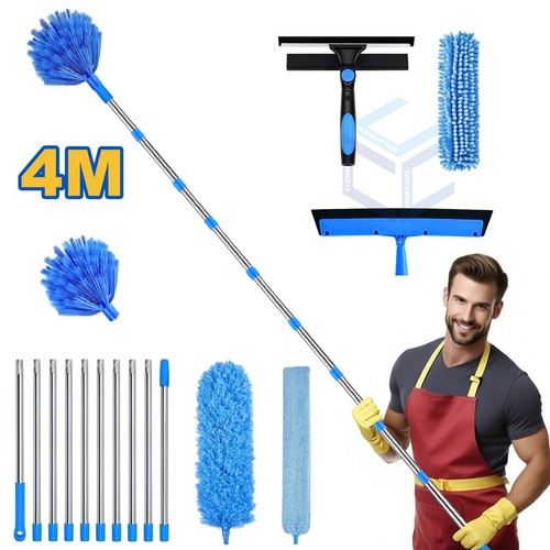 Extendable window squeegee - 4m,
