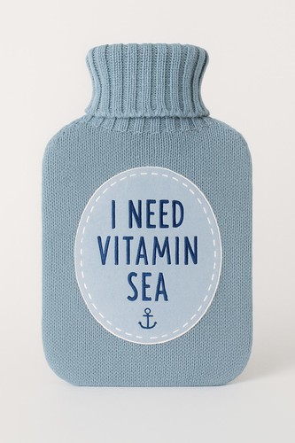 Blue hot water - hot, with