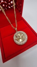 14k Gold Plated Round Zirconia