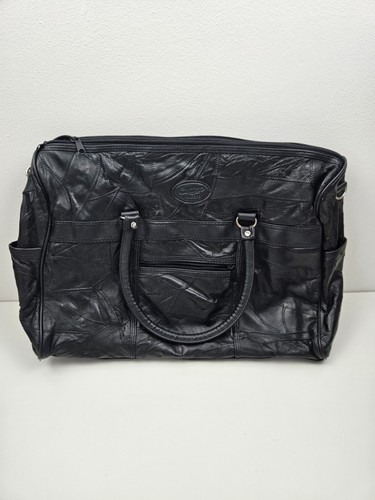 Cotton traders black leather - cotton,