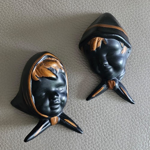 Pair vintage black gold - of,