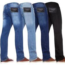 Kruze Jeans Mens Straight Leg Stretch Denim New Basic Regular Big Tall All Waist