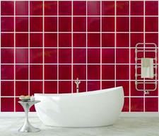 Old vintage red ceramic tile