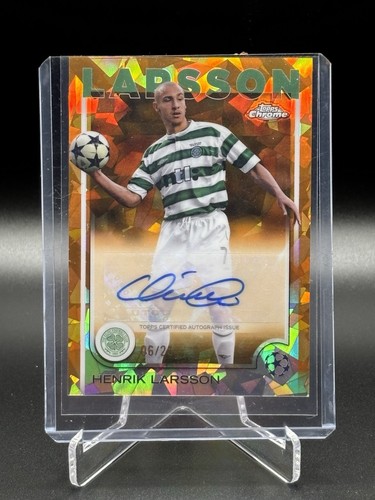 Henrik larsson topps chrome - henrik,