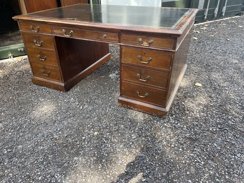 Antique mahogany partners - antique, desk