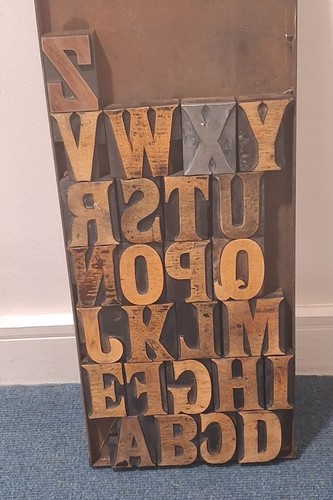 Wooden letterpress printing - wooden,