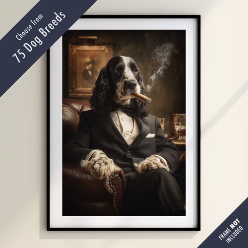 Funny dog smoking cigar - funny,