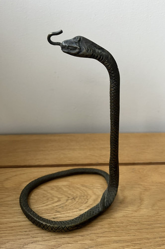 Antique metal serpent - metal,
