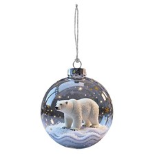 2026 Wildlife Animal 3D Acrylic Ball Christmas Ornaments Xmas Tree Home Decor