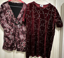 Ladies Sparkly Tops x2 Rich