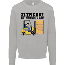 Forklift Driver I Lift Heavy Weights Funny Mens Sweatshirt Jumper