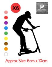 6 x stunt scooter silhouette