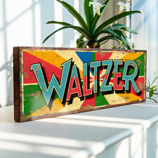 Waltzer Funfair Ride Sign Fairground Circus Vintage Style Amusement Park Decor