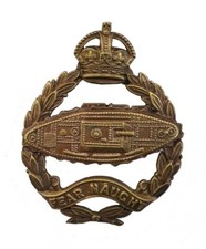 Tank Corps Cap Badge Brass