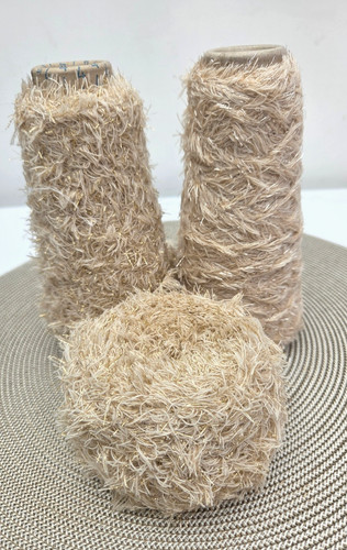 Cashmere fur yarn gold - fur,