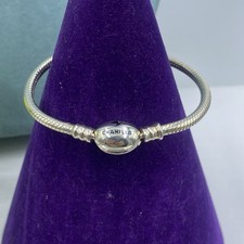 Kids 925 sterling silver charm bracelet chamilia Small Size 4/5” Long