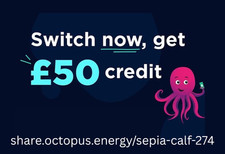 £50 off Octopus Energy Signup Referral Discount Code - Electric Gas Any Package