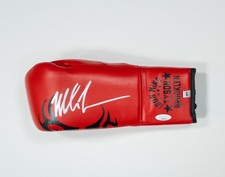 Mike Tyson Autographed Boxing Glove – JSA AK28192 COA & Proof Photo