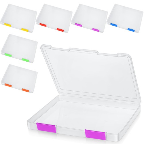 Pcs clear file box - 6,