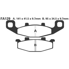 PAIR OF PADS EBC R FA129R FOR
