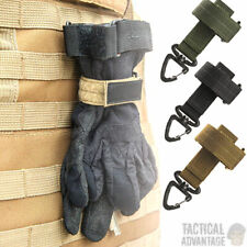 Tactical Molle Glove Holder Lanyard Strap Buckle Belt Hook Rope Airsoft Army UK