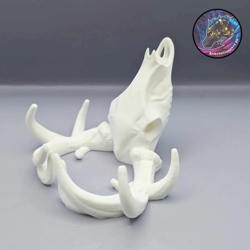 Printed deer skull phone - skull,