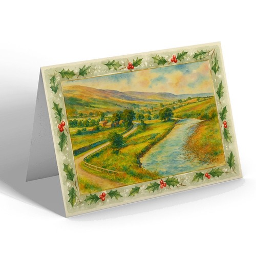 Xmas notelet mallerstang - notelet,