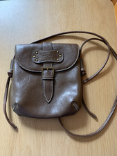womens matties brown shoulder bag size 20x18cm synthetic leather