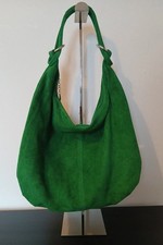 Green Borse In Pelle Suede