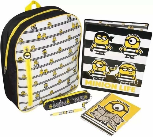 Minion backpack and stationary - minion,