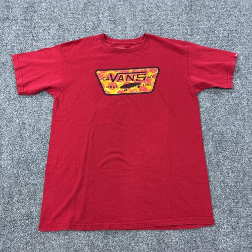 Vans shirt mens medium red - shirt,
