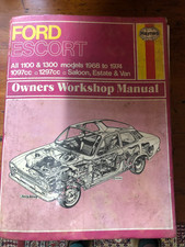 HAYNES FORD ESCORT USED  REPAIR SERVICE MANUAL,MAINTENANCE BOOK