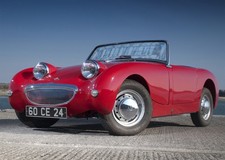 Vintage red car poster - red,