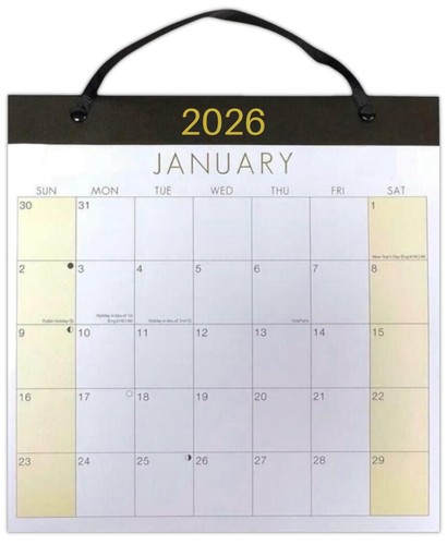 2026 medium month - view, wall