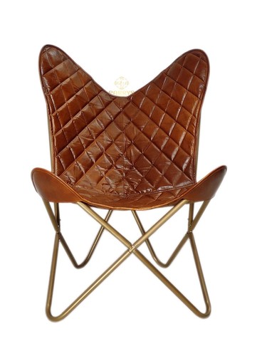 Butterfly chair leather iron - leather,