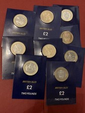 £2 50p Blue Coin Holder Self