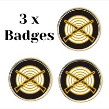 3 x Crossed Rifles Target