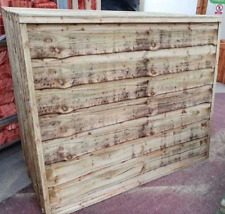 HEAVY DUTY WANEYLAP PRESSURE TREATED GARDEN FENCE PANELS ALL SIZES AVAILABLE