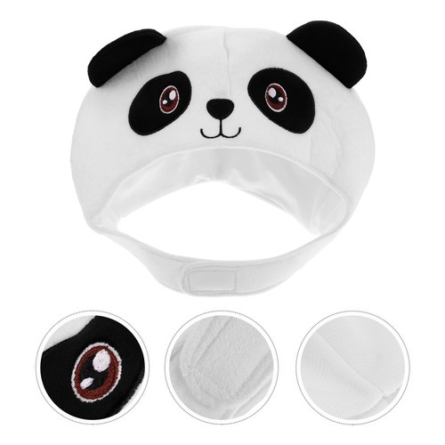 Plush panda head hat - plush,