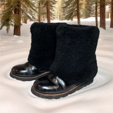 UGG MAYLIN BLACK LEATHER